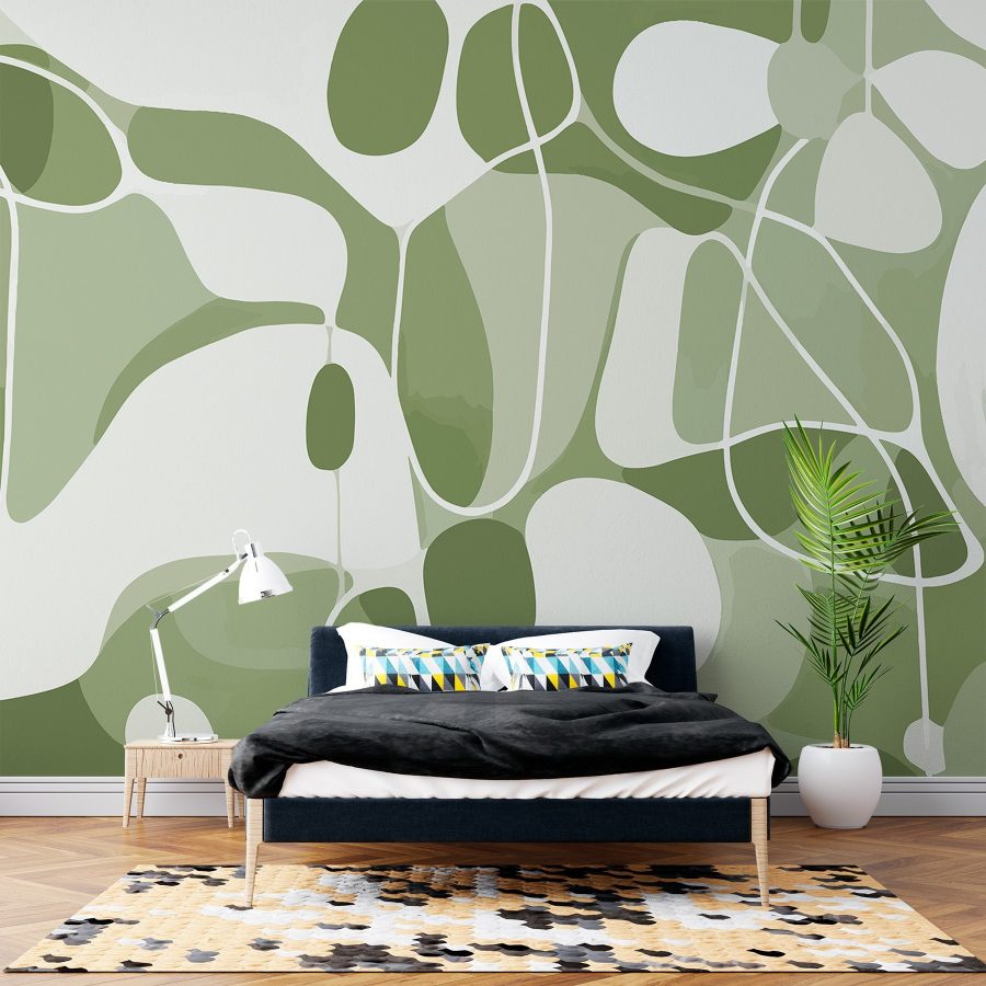 Green and white pattern