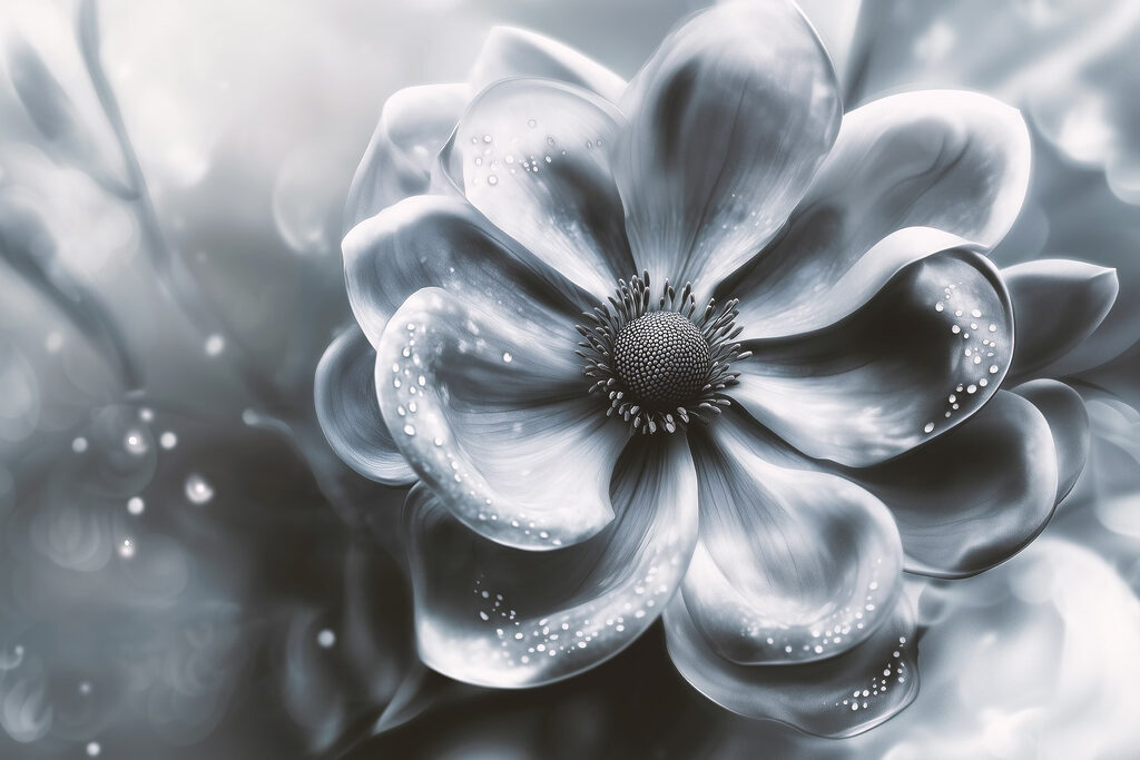 Delicate flower with soft petals