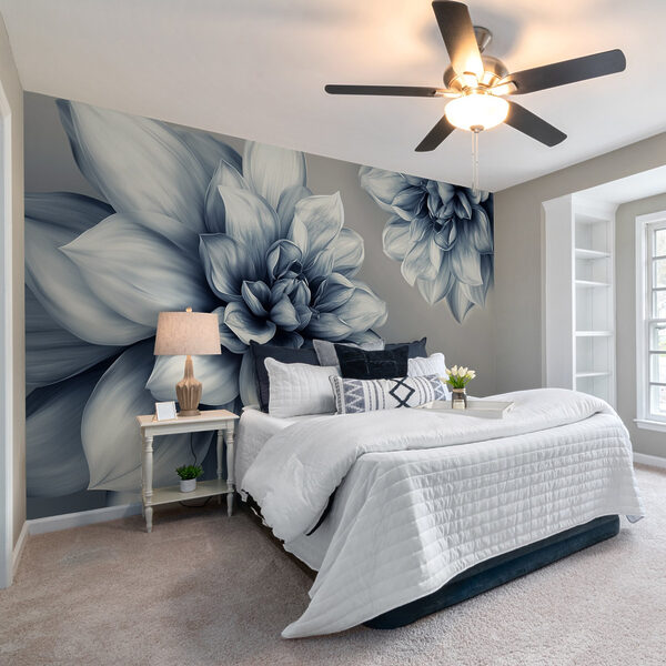 Elegant floral design in monochrome tones Elegant floral design in monochrome tones