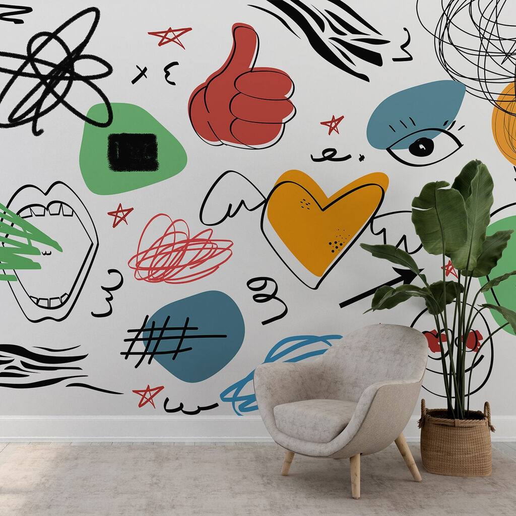 Collection of different colored objects