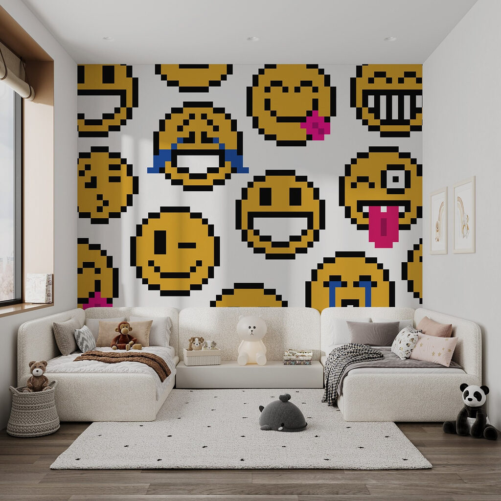Group of yellow smiley faces Group of yellow smiley faces
