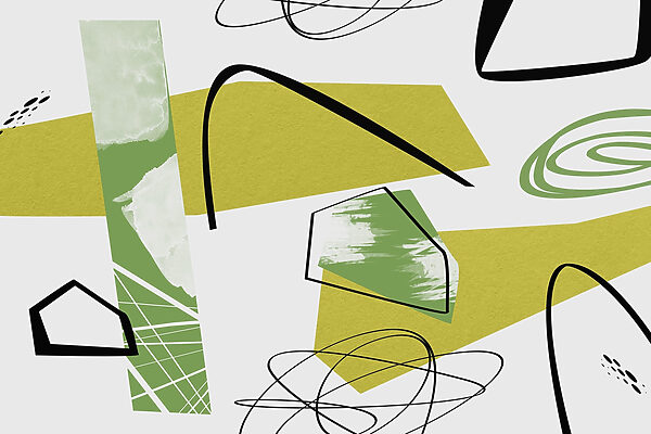 Green and black art Green and black art
