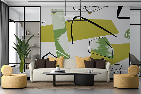 Green and black art Green and black art