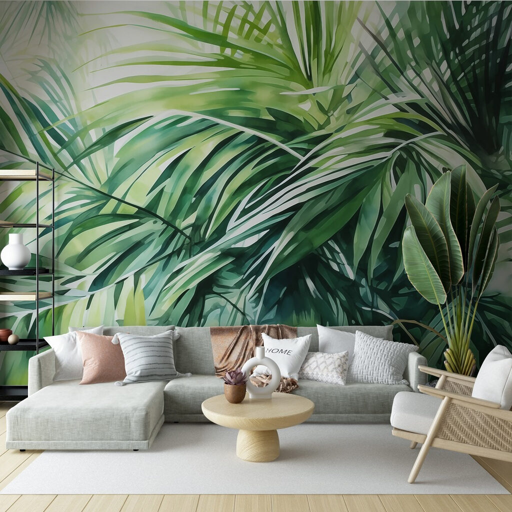 Lush green leaves in vibrant harmony Lush green leaves in vibrant harmony