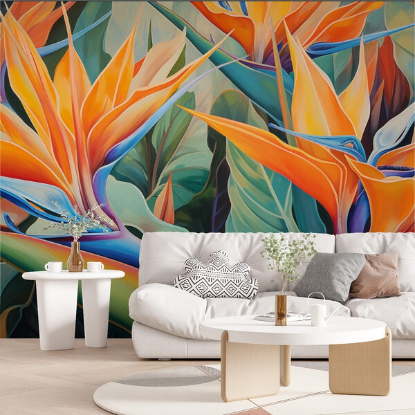 Vibrant colors in floral display Vibrant colors in floral display