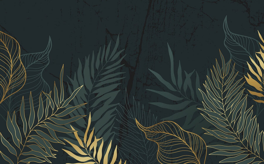 Elegant foliage on a dark backdrop Elegant foliage on a dark backdrop