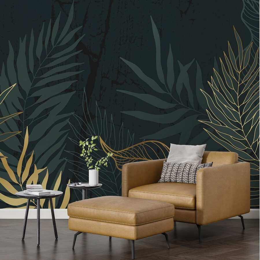Elegant foliage on a dark backdrop Elegant foliage on a dark backdrop