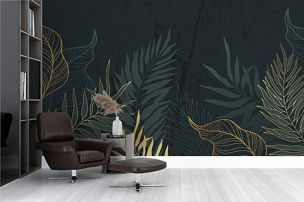 Elegant foliage on a dark backdrop Elegant foliage on a dark backdrop