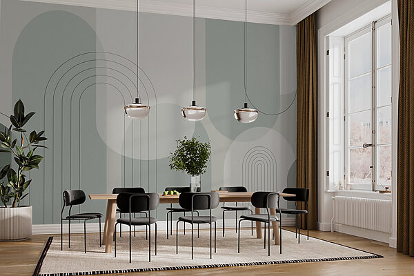 Grey and white background with lines and circles Grey and white background with lines and circles