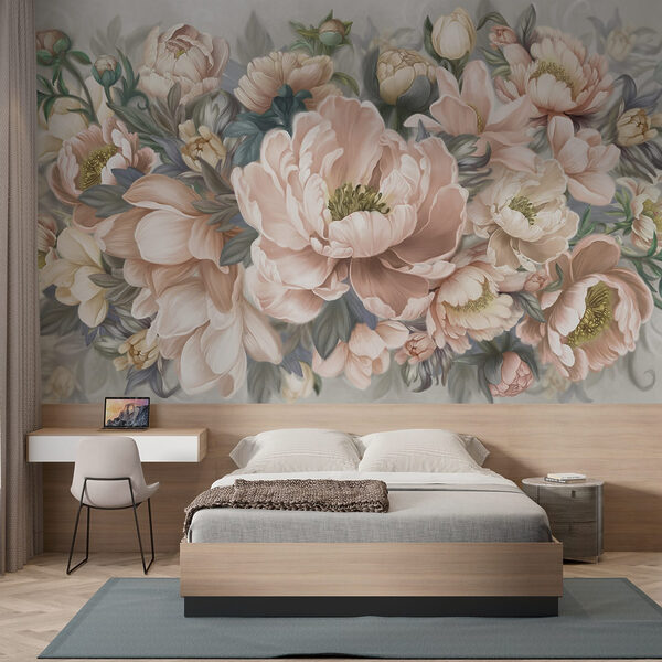 Delicate blooms in soft pastel hues Delicate blooms in soft pastel hues