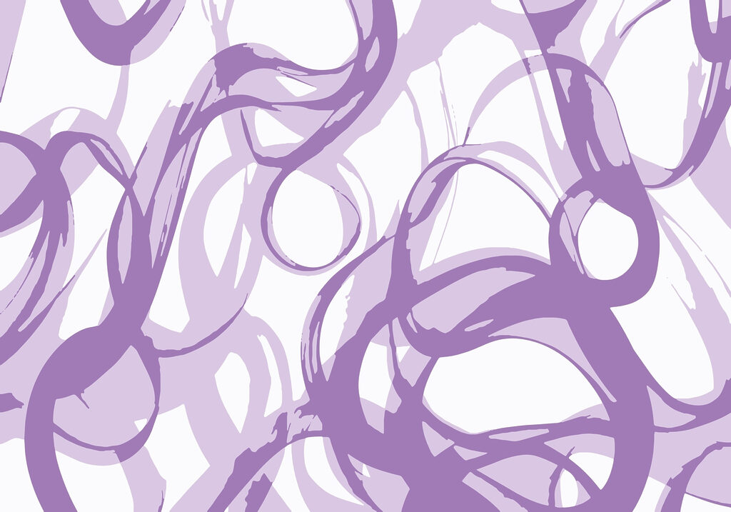 Purple swirls on a white background Purple swirls on a white background