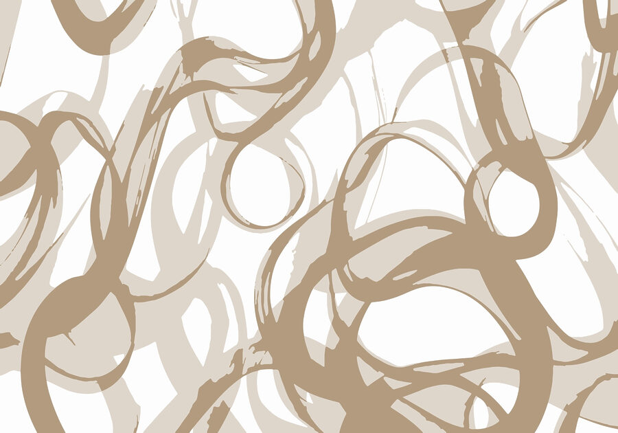 White and brown swirls