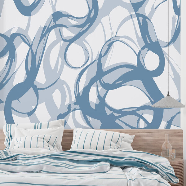Blue and white swirls Blue and white swirls