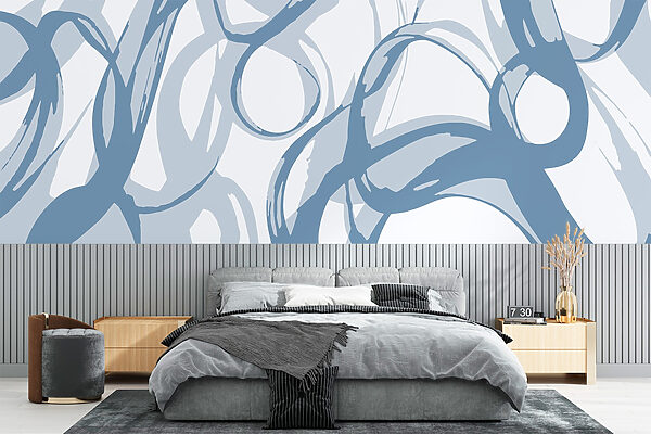 Blue and white swirls Blue and white swirls