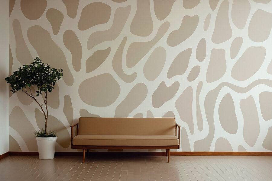 White and brown pattern
