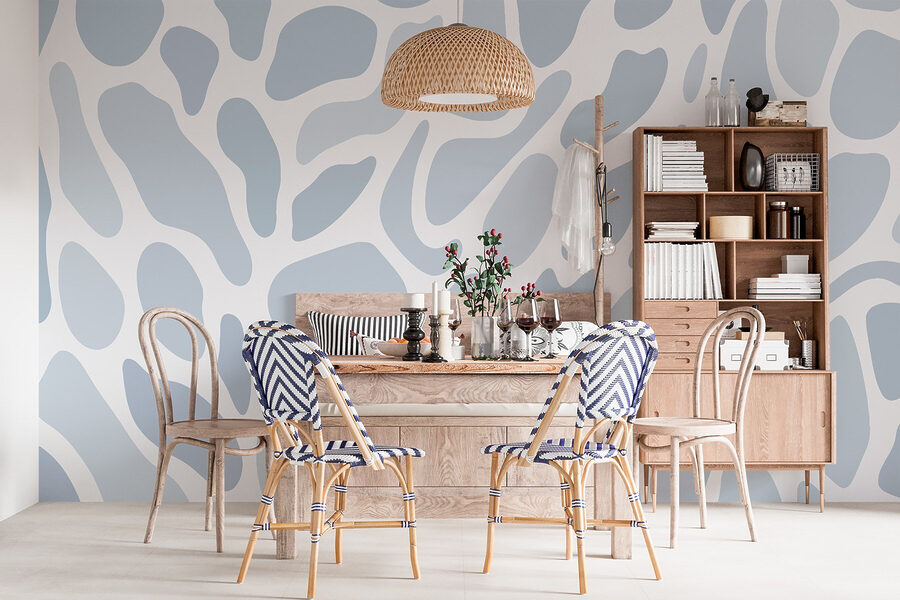 White and gray pattern