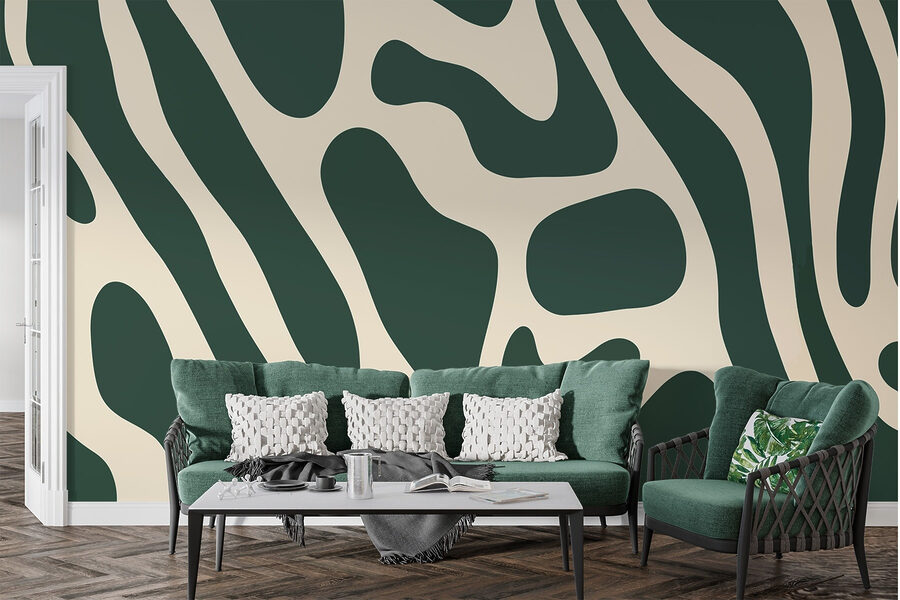 Flowing lines in muted tones.