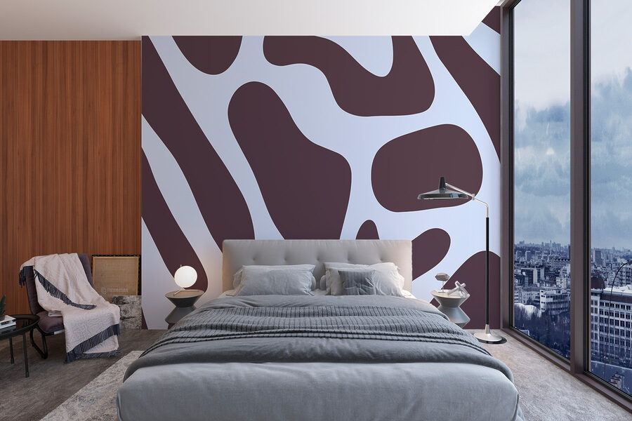Abstract shapes in calming tones.