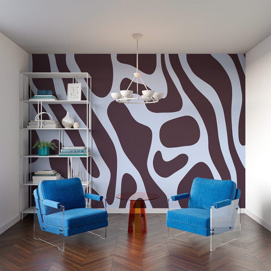 Abstract shapes in calming tones.