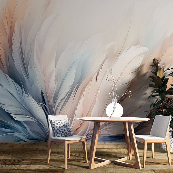 Delicate hues of soft feather textures Delicate hues of soft feather textures
