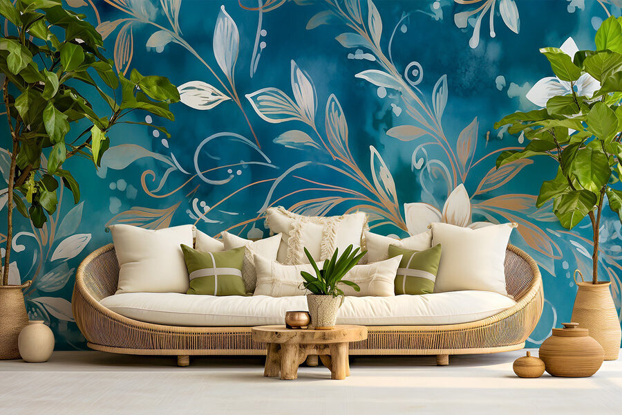 Delicate blooms on a tranquil background