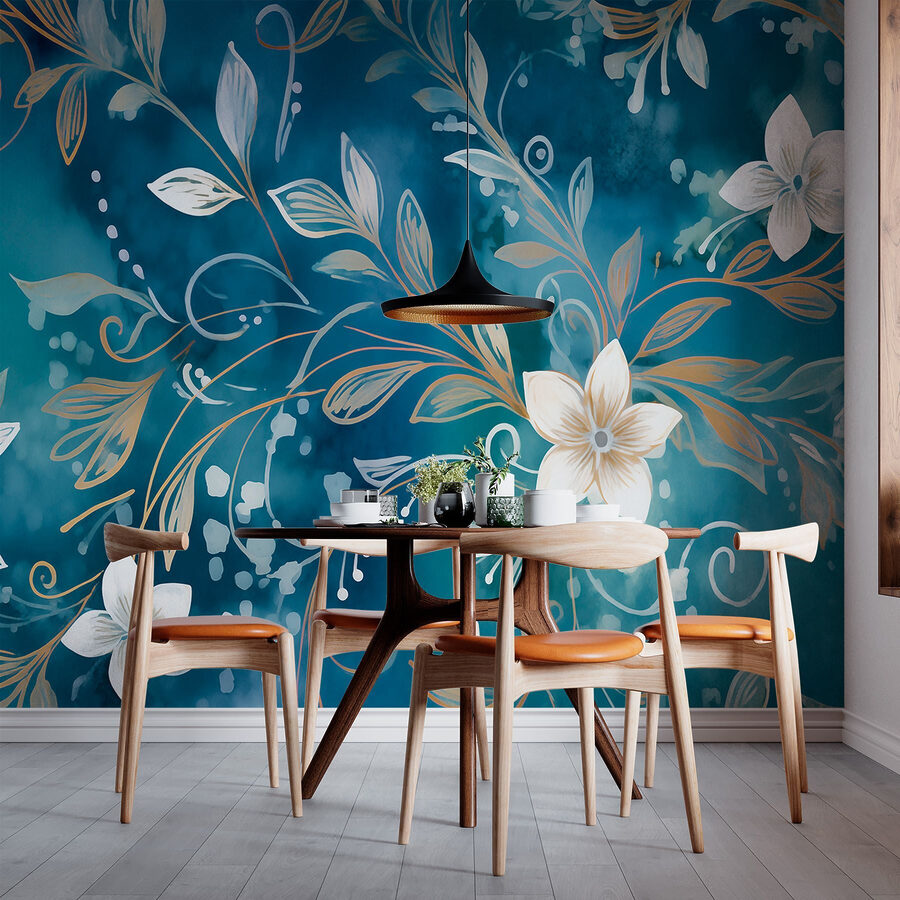 Delicate blooms on a tranquil background