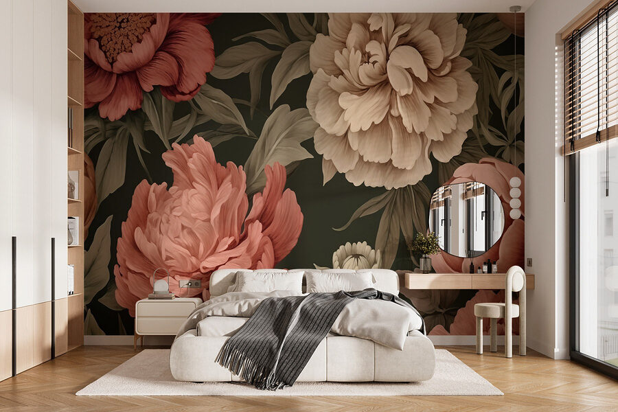 Wallpaper with flowers