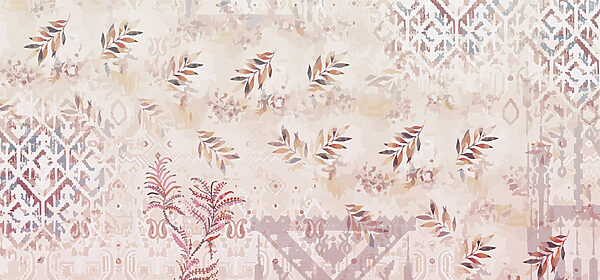 Soft patterns with delicate foliage accents Soft patterns with delicate foliage accents
