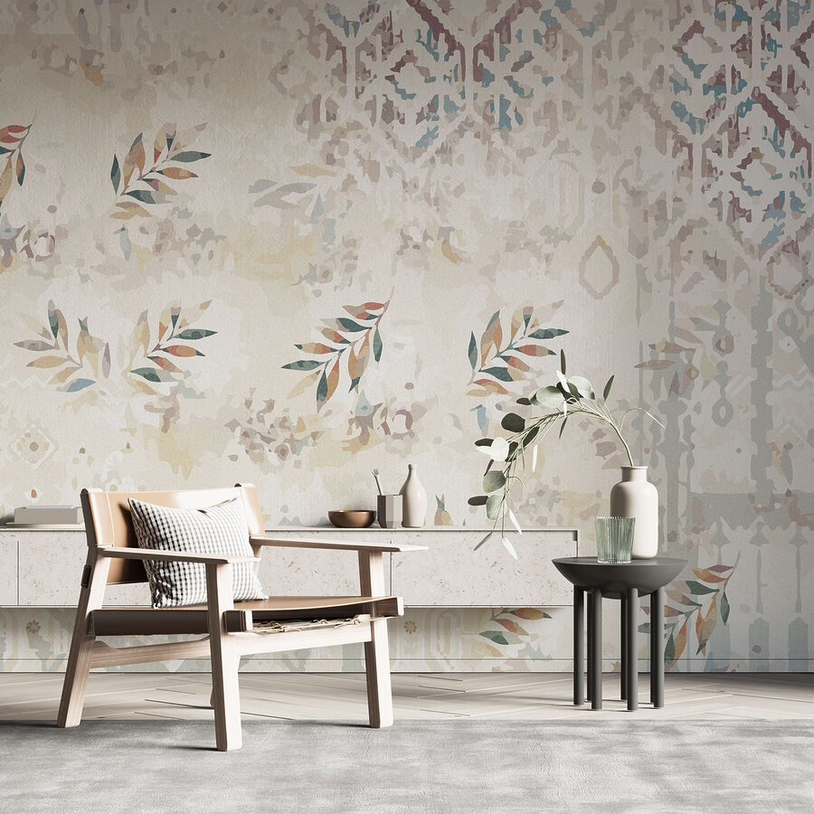 Delicate floral pattern on soft background