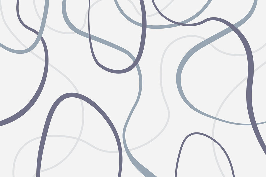 Pattern of curved lines