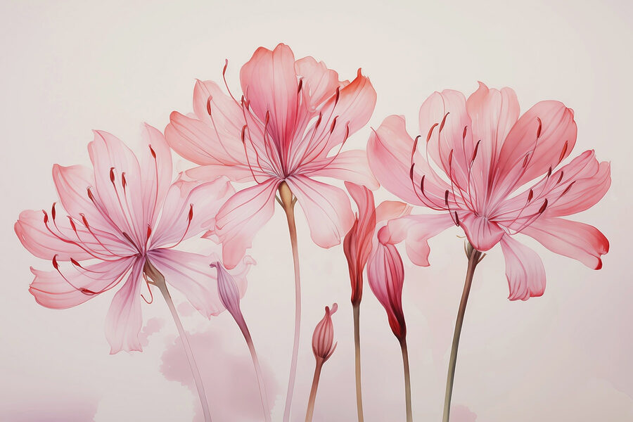 Group of pink flowers