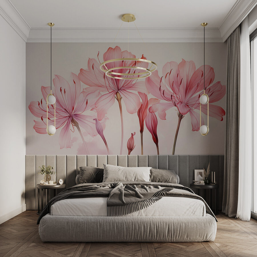 Group of pink flowers