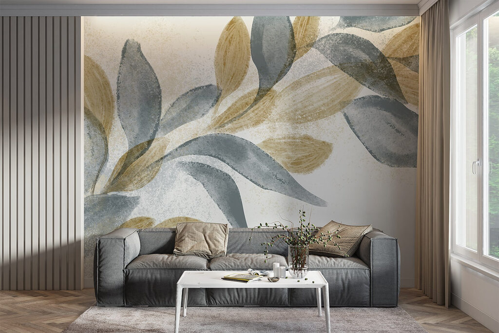 Soft leaves in gentle hues Soft leaves in gentle hues