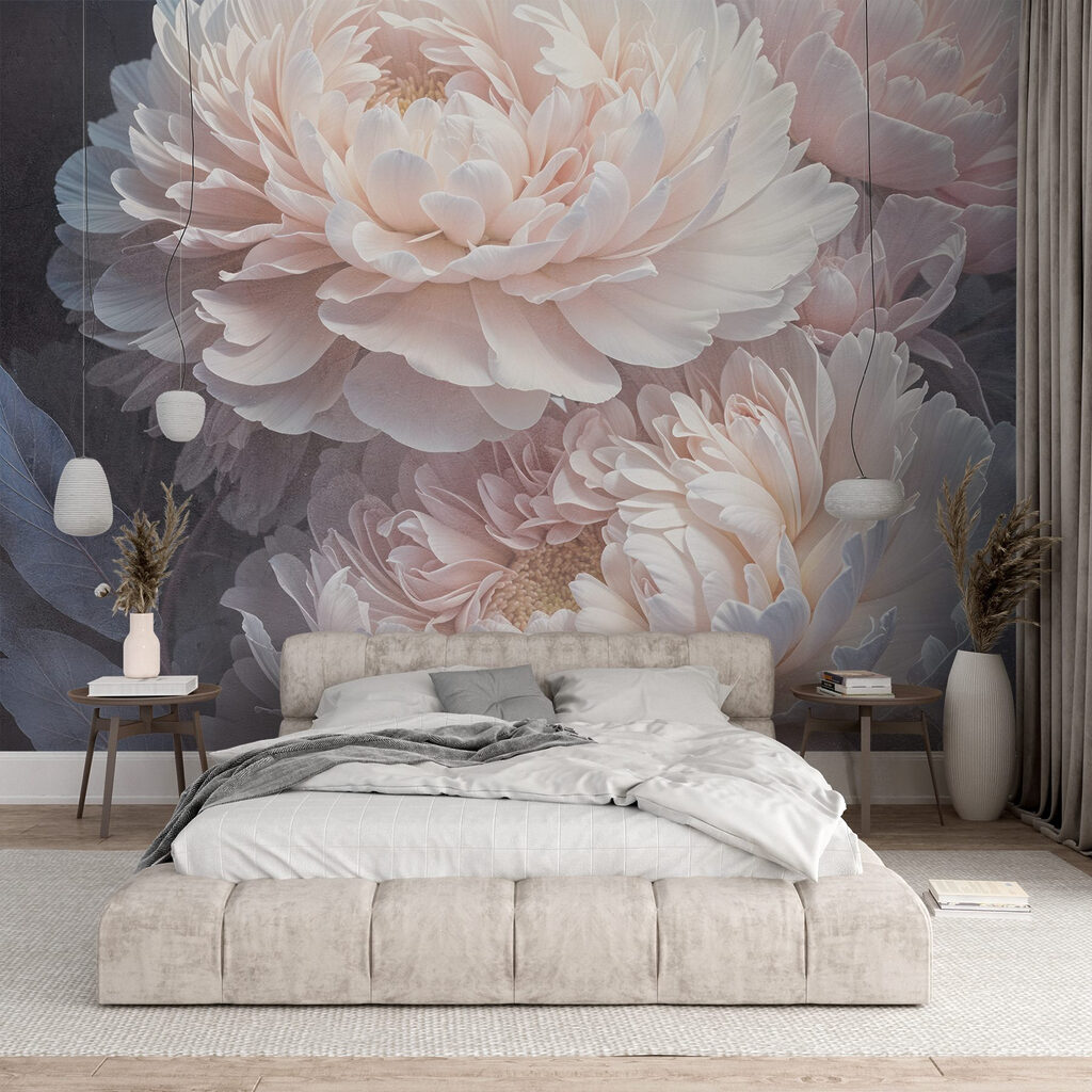 Group of white flowers Group of white flowers