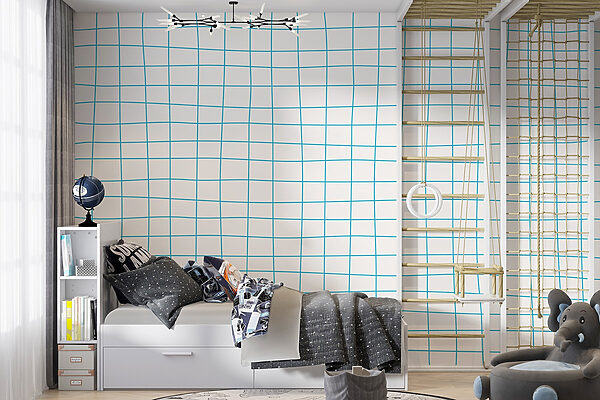 Grid of blue lines Grid of blue lines