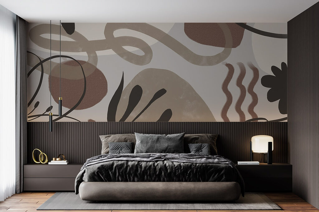 Abstract shapes in earth tones Abstract shapes in earth tones