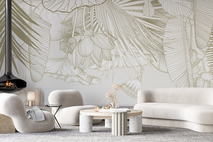 Nature’s tranquility captured in lines.