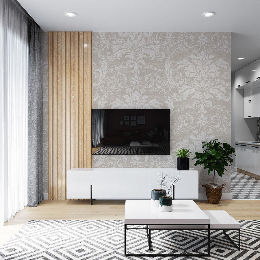 Wallpaper with a pattern