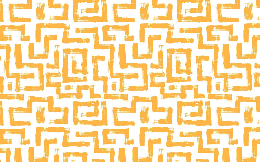 Pattern of orange lines