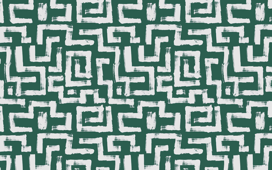 Pattern of white lines and squares