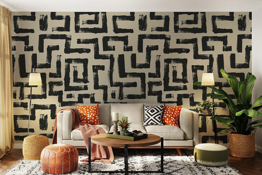 Pattern of black lines