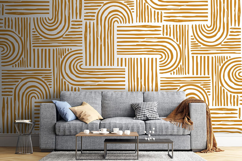 Pattern of lines and curves