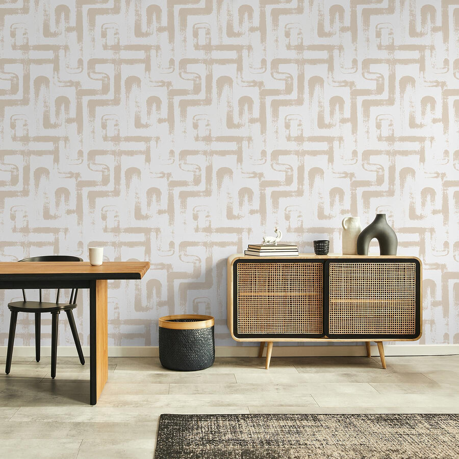 White and tan pattern