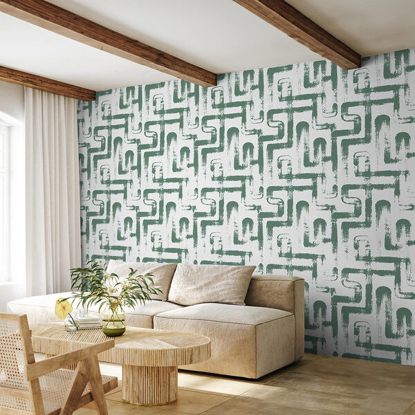 Pattern of green lines Pattern of green lines