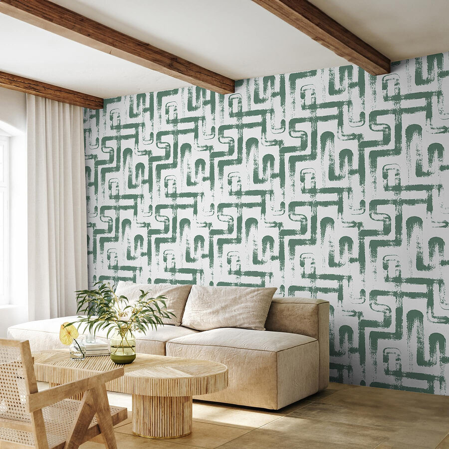 Pattern of green lines