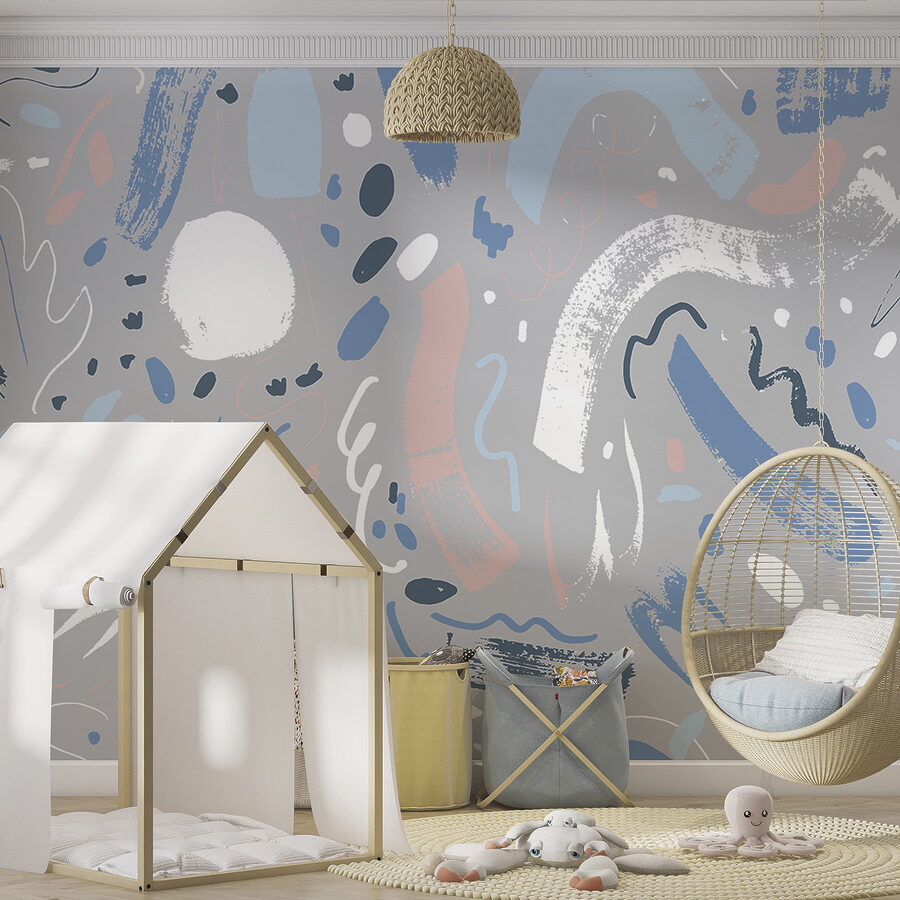 Wall murals Pattern of different shapes and colors - Image 2