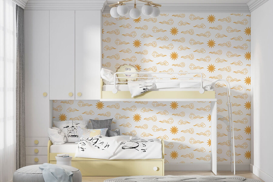 Pattern of clouds and sun Pattern of clouds and sun