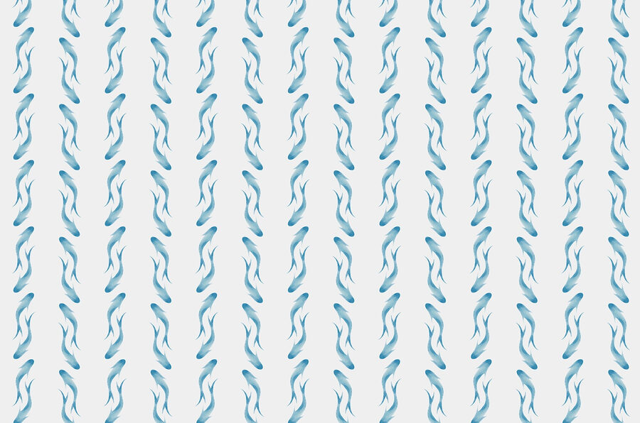 Pattern of blue fish