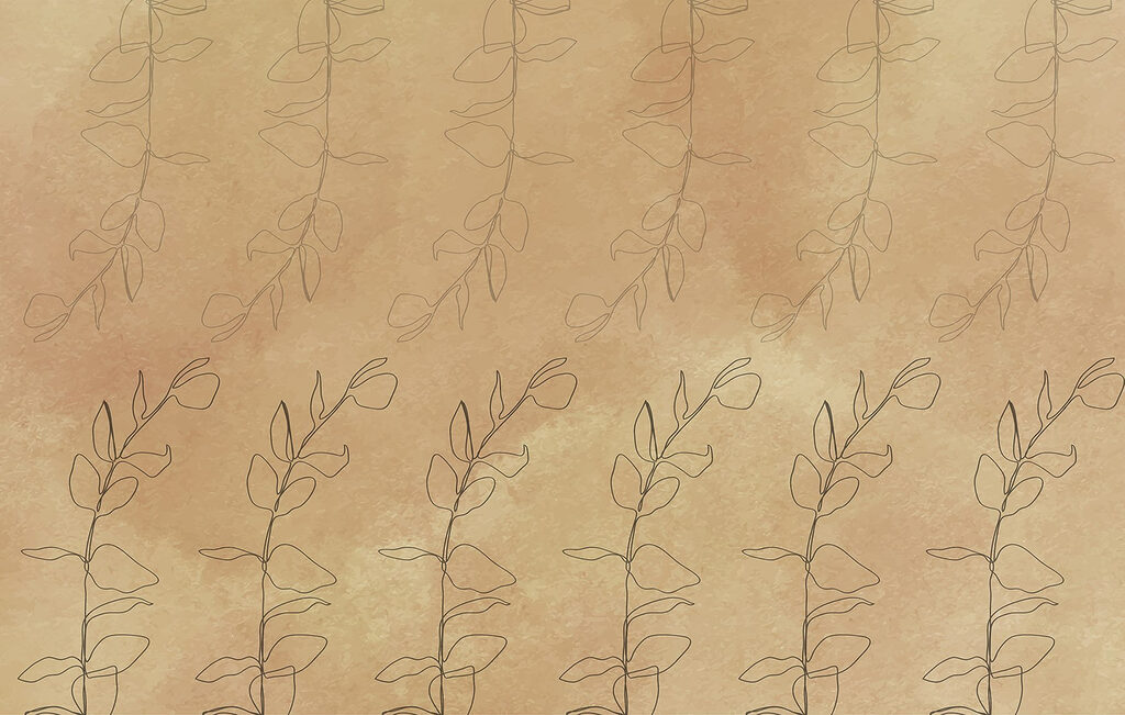 Pattern of leaves on a brown surface Pattern of leaves on a brown surface