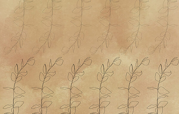 Pattern of leaves on a brown surface Pattern of leaves on a brown surface